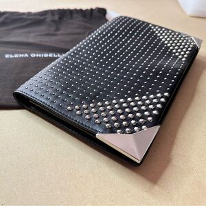 Rare Elena Ghisellini studded clutch crossbody‎